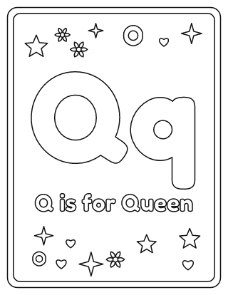 Letter Q Coloring Page