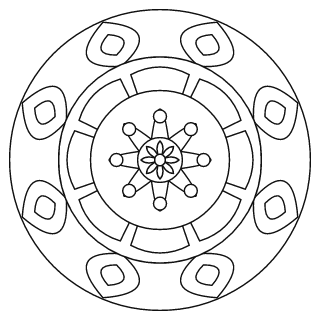 Easy Mandala #44
