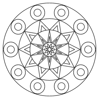 Easy Mandala #7