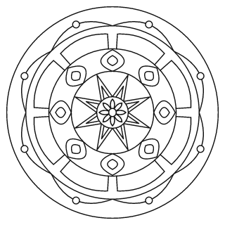 Easy Mandala #9