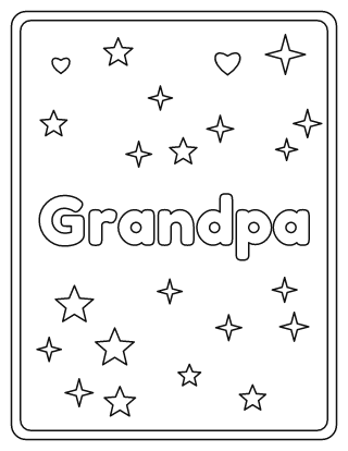 Grandpa Coloring Page