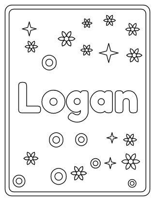 Logan Name Coloring Page