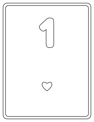 Number 1 Coloring Page