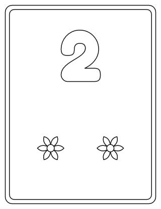 Number 2 Coloring Page