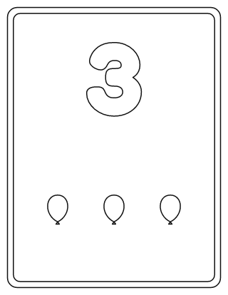 Number 3 Coloring Page