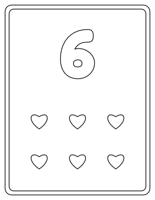 Number 6 Coloring Page